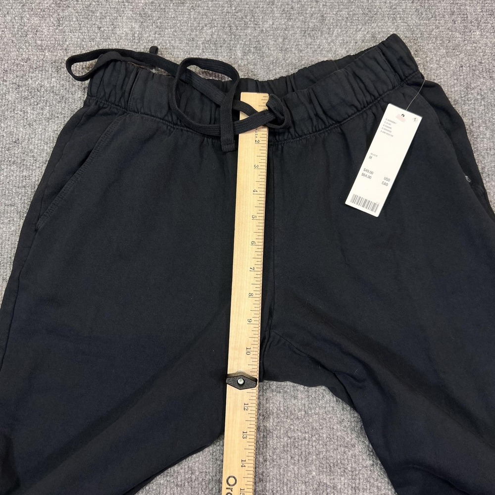 Out From Under Sweatpants Womens M Black Fleece Wide Leg Elastic Waist Pockets - Picture 8 of 12